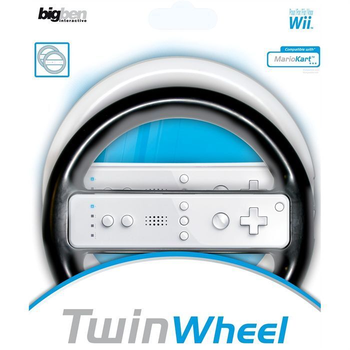 NINTENDO Wii/Wii U Nuovo Lotto 2 Volante Gara Ufficiale Mario Kart Gara Vede