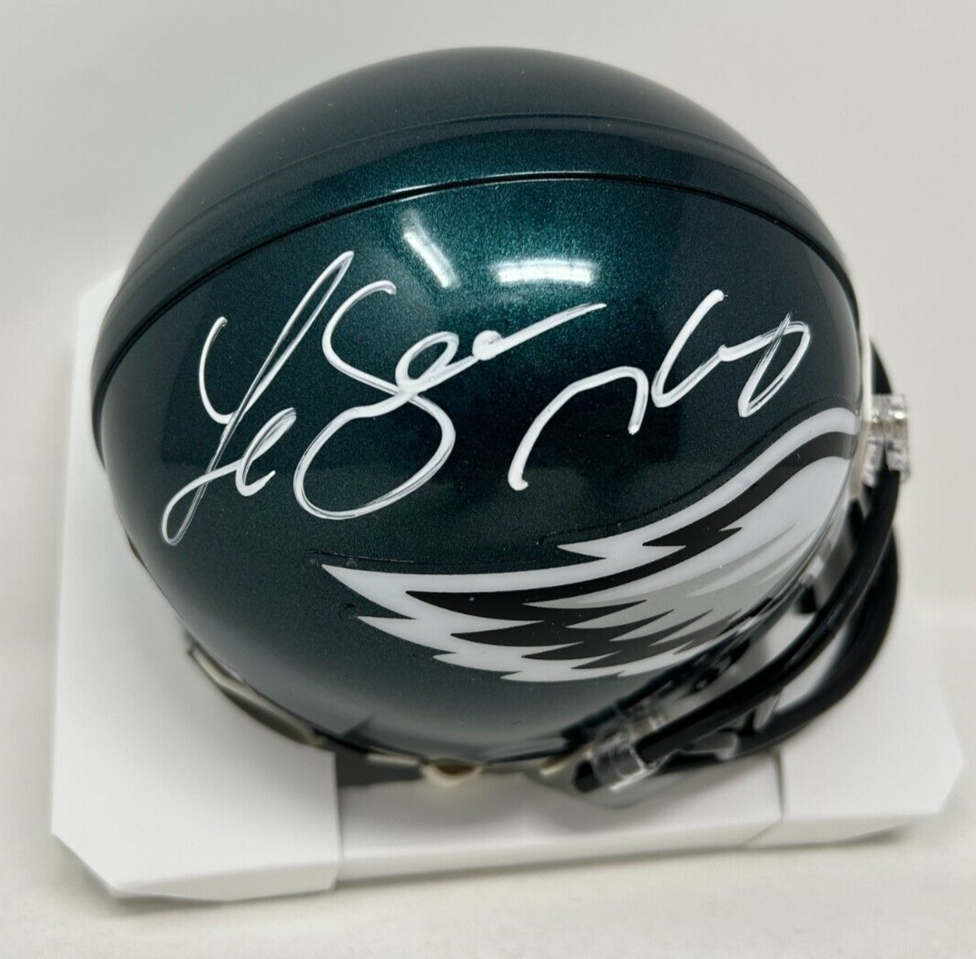 LeSean McCoy Autographed Signed Philadelphia Eagles VSR4 Mini Helmet PSA COA 635 