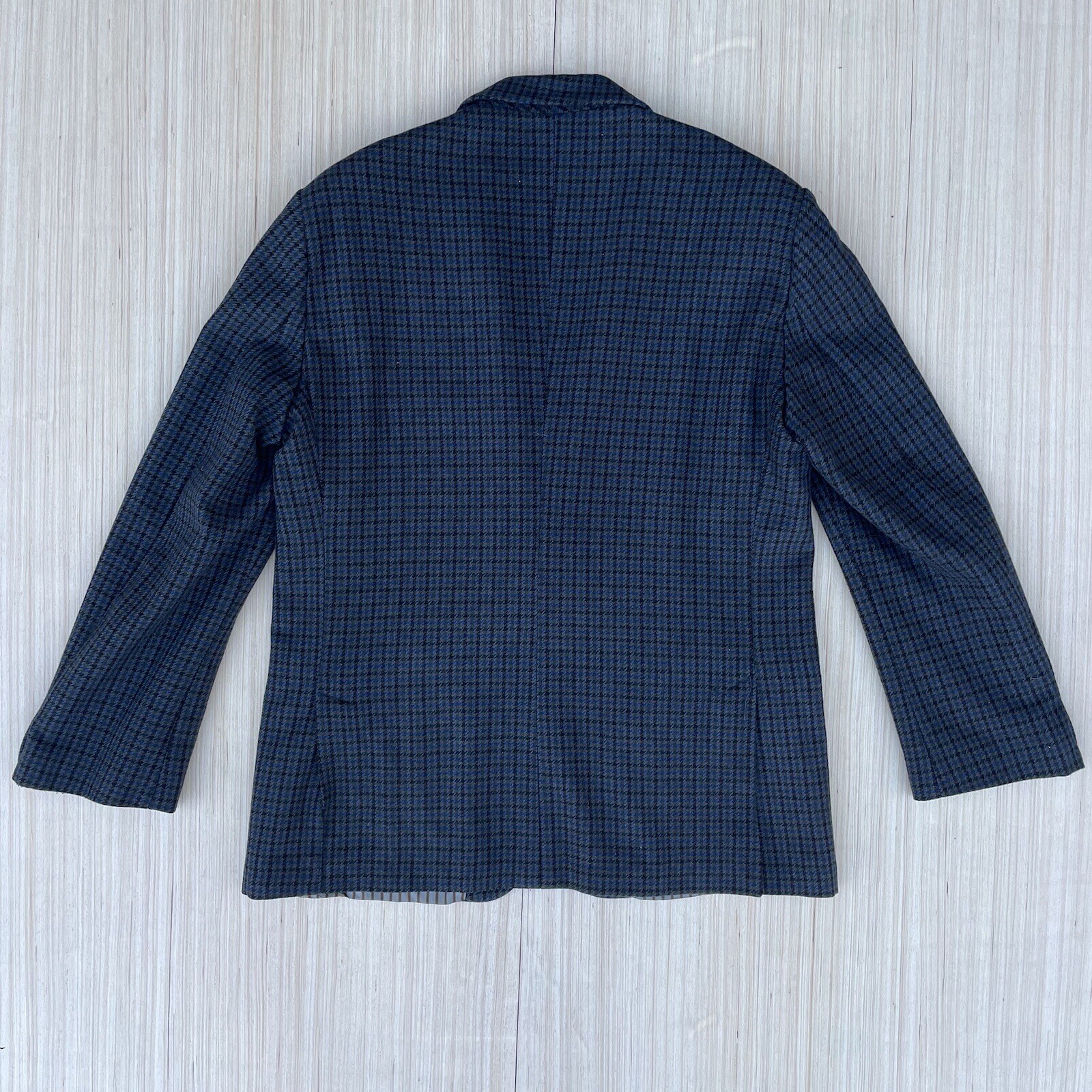 Sciada Diffusione Italian checked wool sports coa… - image 8