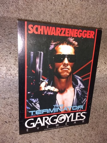 Rare 80s TERMINATOR Gargoyles Sunglasses Advertisement Countertop Display NEW - Picture 4 of 9