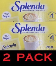 2x SPLENDA Zero Calorie Sweetener 700 Count Packets 24.7 oz Box - 2 PACK