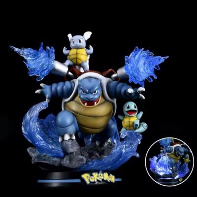 Pokemon Squirtle Blastoise Wartortle Evolution Actionfigur 25cm Anime sammeln