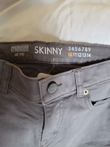 Gymboree Boy Size 10 Dark Gray Skinny Jeans NWT - Picture 2 of 9