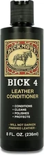 Bick 4 Leather Conditioner and Leather Cleaner 8 Oz - Will Not Darken Leather