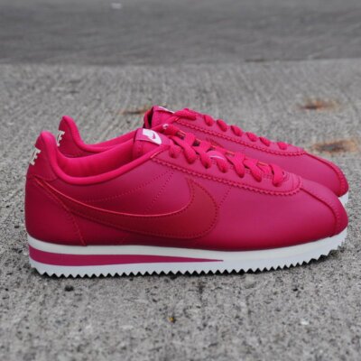 all red leather nike cortez