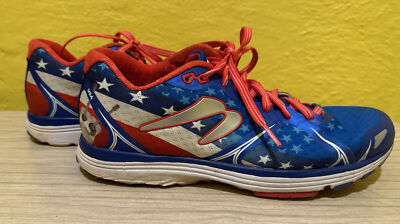 Newton TAPS Gatlin Brothers Special Edition Shoe Mens Size 7.5 U03919 Blue Red