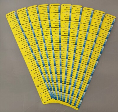 Lakeshore Learning Easy Read Ruler Set of 10 Grades 1-5 Yellow Homeschool