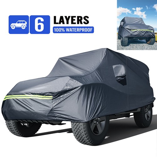 6-Layer Waterproof Car Cover For Jeep Wrangler CJ TJ JK 2 Door - Outdoor All Weather