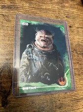 2016 Topps Star Wars Rogue One #7 Bistan GREEN NrMt-Mint