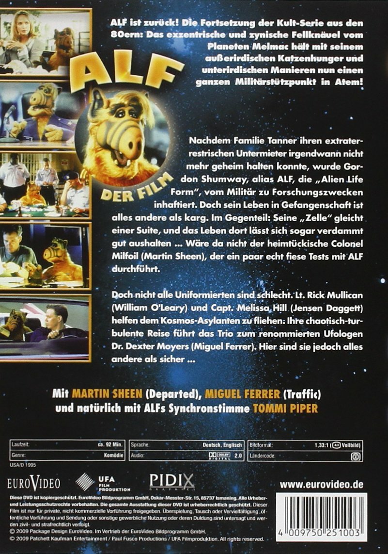 PROJECT ALF *1996 / TV Movie / Martin Sheen, William O'Leary* NEW