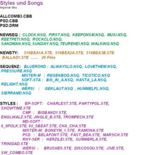 WERSI Disk  Fragebogen Diskette Pegasus PhonX Performer 2 u. 2+, Styles u.Songs