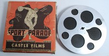 Vintage B/W Silent 400' 16mm Castle Films SOCK Boxing