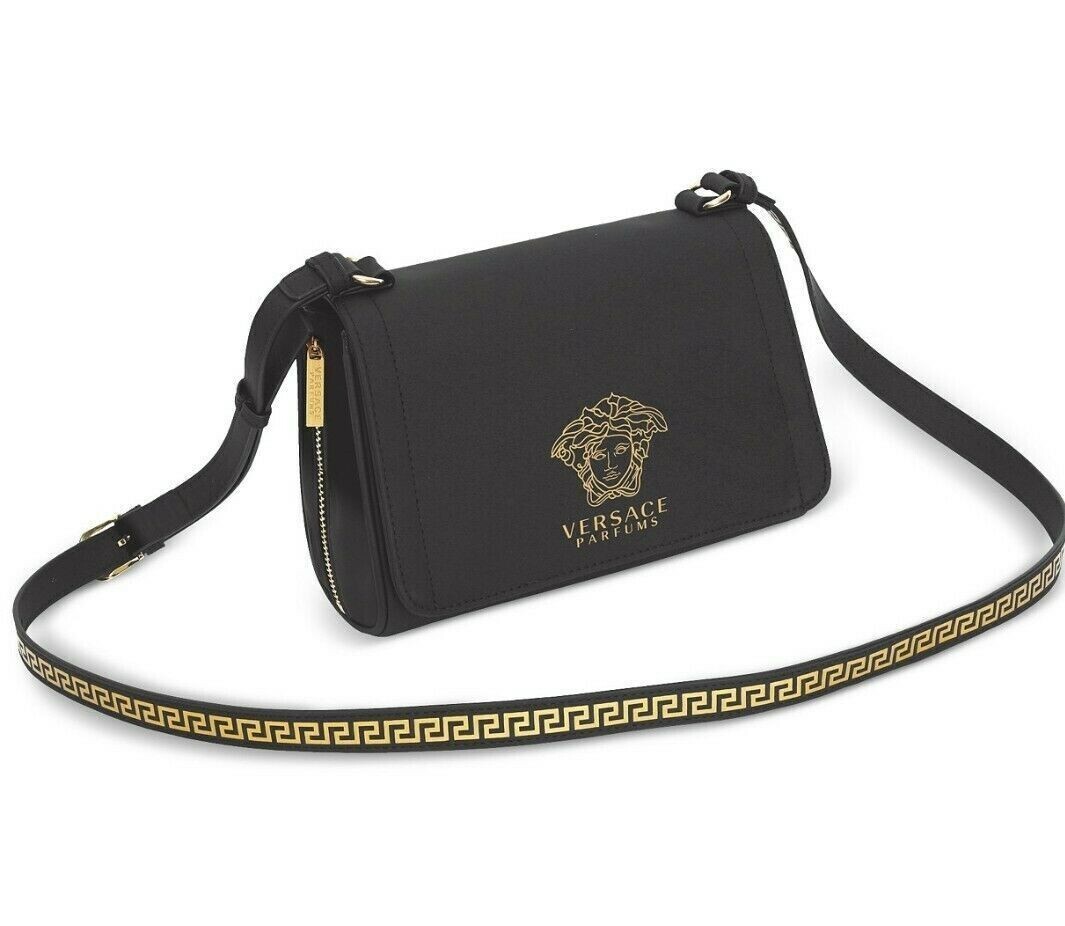 versace parfums black bag