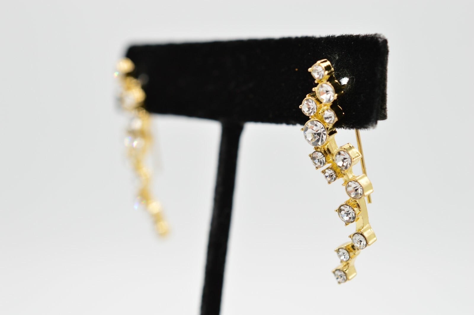 Baublebar Statement Crawler Earrings Sparkling Rh… - image 3