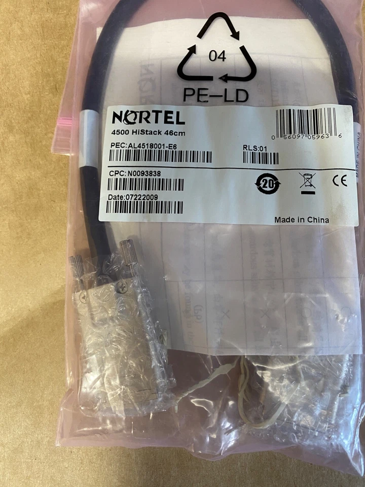 AVAYA NORTEL 4500 HISTACK CABLES AL4518003-E6 LINK Stack connect infiband - Image 4 of 4