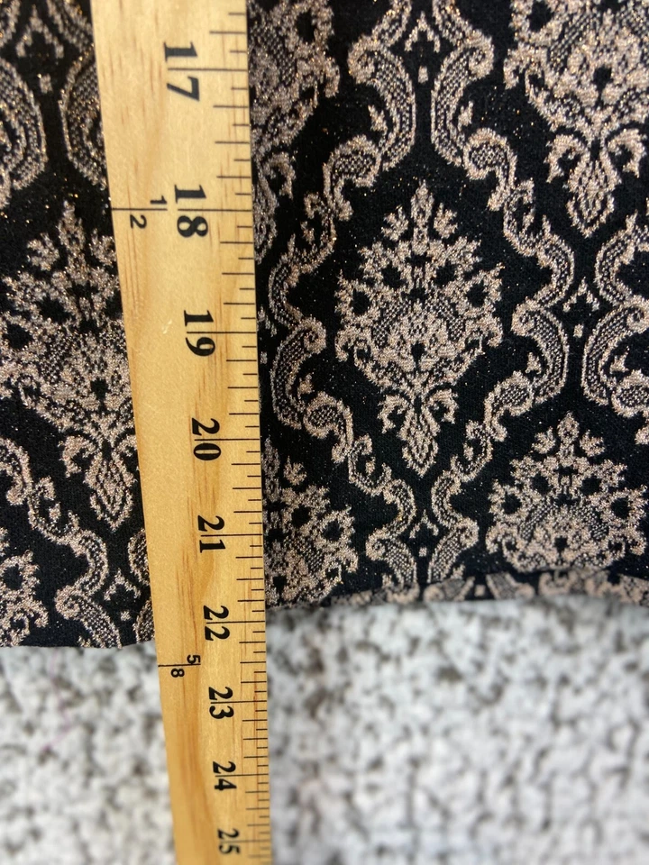 Roz & Ali Dorado & Negro Brillo Falda Corta Elástica Cintura Forrada Mujer Talla 2XL Foto 2 de 4