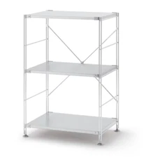 MUJI Stainless steel unit shelf Stainless steel shelf set W:22in H:32in D:16in