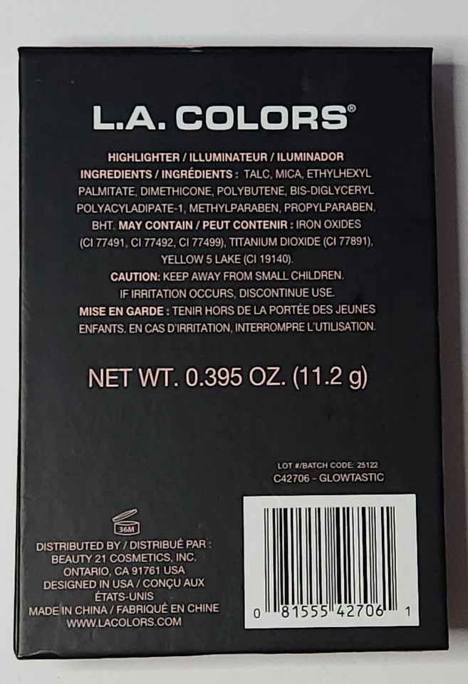 LA Colors Glowtastic Highlighter 5 pc Highlighter Booklet 4 Colors 1 Tutorial - Image 2 of 3