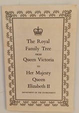 Royal Family Tree From Victoria To Queen Elizabeth Il Crown copyright 1975 