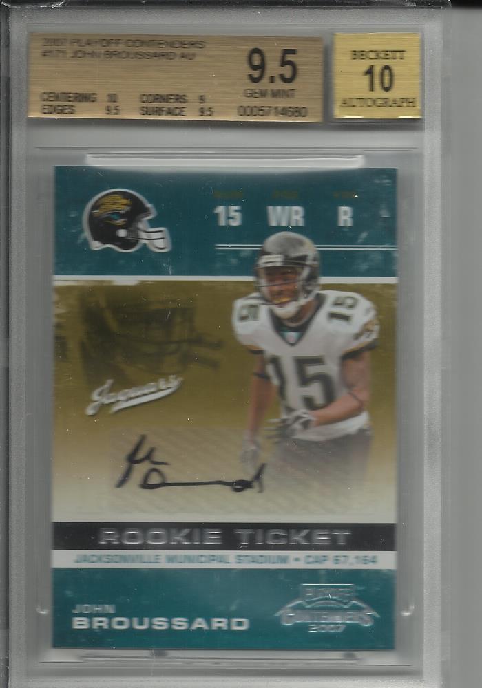 John Broussard SP Authentic #241 Autograph