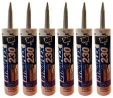 6-Pack DAP 18286 Gray Dynaflex 230 Premium Elastomeric Sealant 10.1 oz