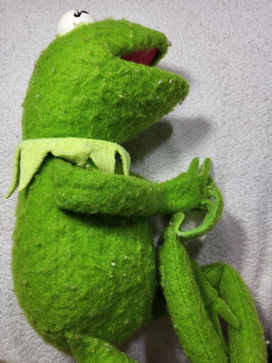 Vintage Plush Kermit the Frog #850 Jim Henson Muppet Doll Fisher
