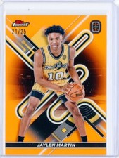 2022-23 Topps Finest Overtime Elite JAYLEN MARTIN Orange Refractor RC Rookie /25