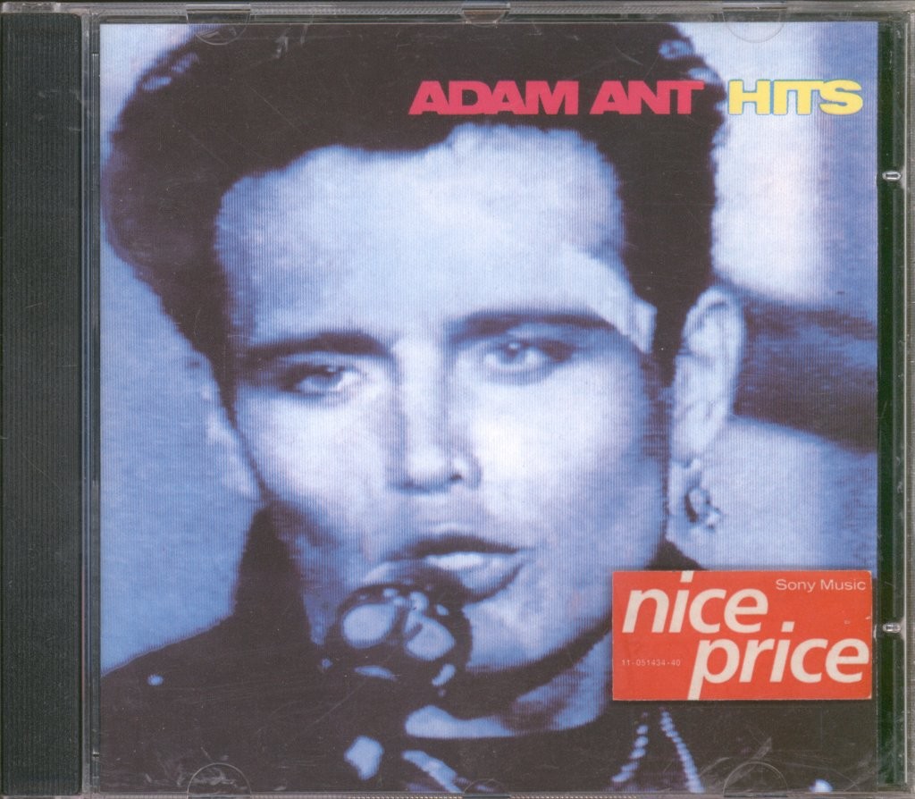Adam Ant Hits CD France Columbia 1990 has nice price sticker on front of case