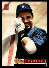 1994 Stadium Club Jim Leyritz #283 New York Yankees MLB Baseball Base Set