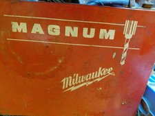 Vintage, Magnum Right Angle Drill W/Case. Good Power!