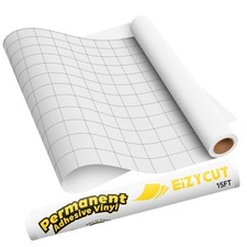 Permanent Adhesive Vinyl Roll - 12 X 15ft Matte White Sticker Vinyl For All