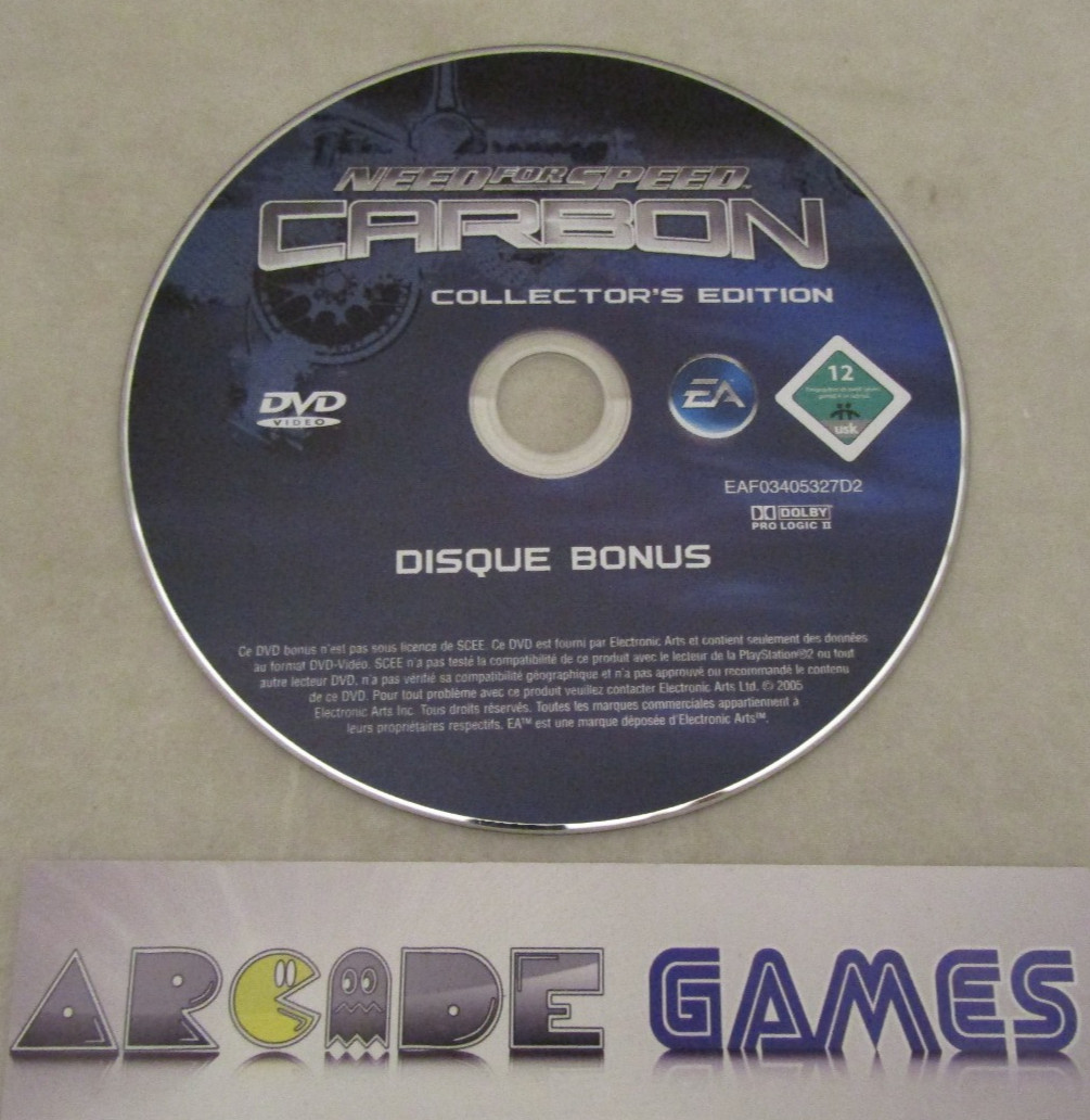 DISQUE BONUS NEED FOR SPEED CARBON EDITION COLLECTOR PS2 PLAYSTATION 2 PAL FR
