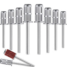 20 Pieces Mandrel Nail Drill Bits Sanding Bands for Nail Drill Shaft 3/32 Inch R