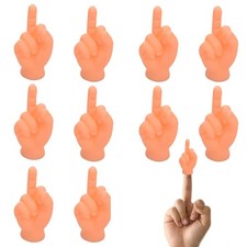 Tiny Hands for Fingers - 10 Pcs Cute Mini Hand Puppet 2.37 x 1.3 inch, Nature