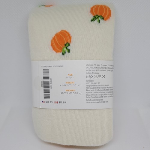 NEW Gymboree Tights Girls 5-7 Pumpkins - Picture 2 of 2