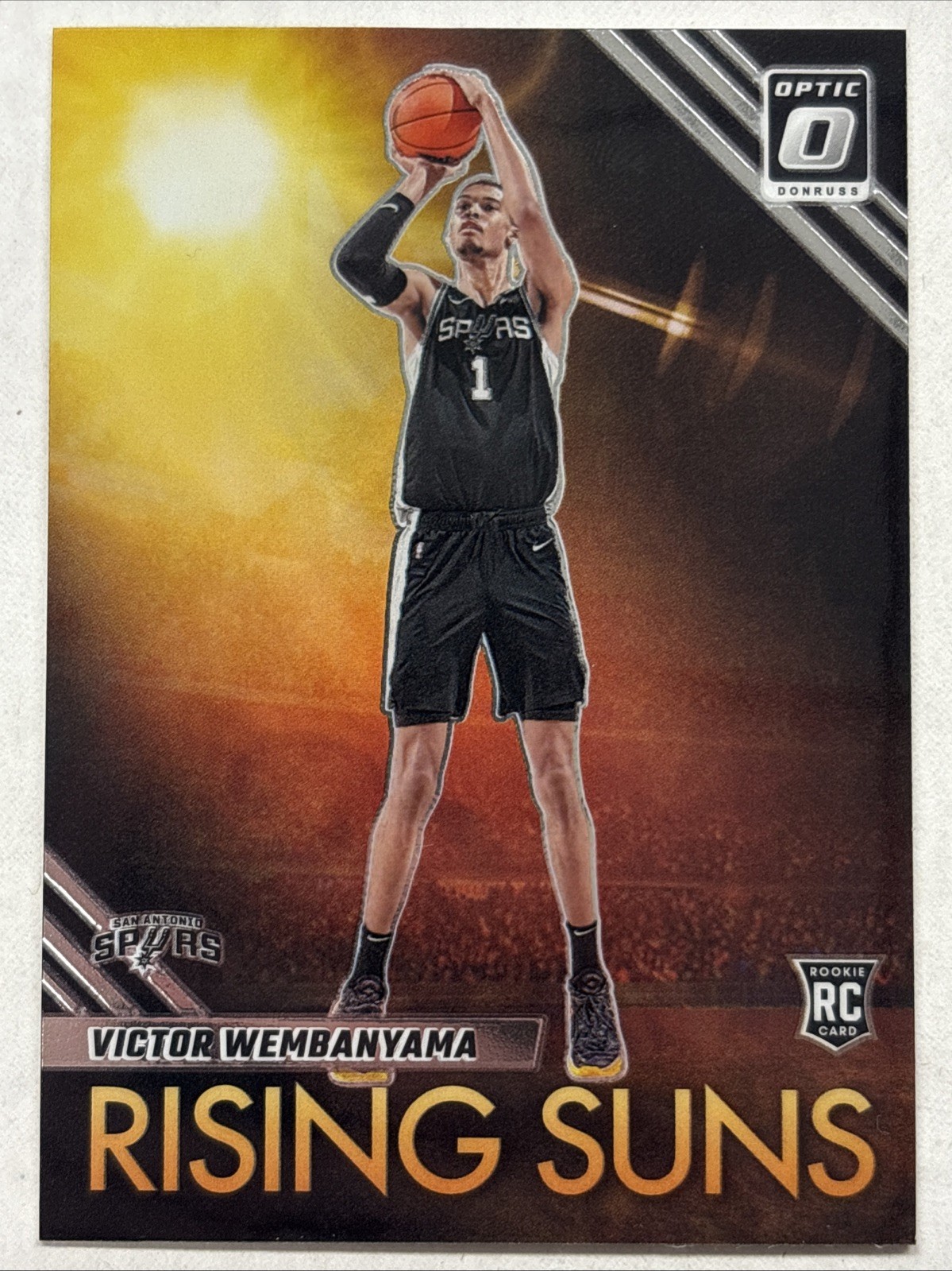 2023-24 Panini Donruss Optic - Rising Suns Victor Wembanyama #11 Rookie Card RC