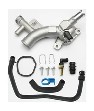 Aluminum Engine Coolant Housing Water Outlet Kit with Inlet Hose an... Fast Ship