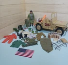 G.I. Joe Desert Patrol Jeep Adventure Team Custom Figure and Accessories