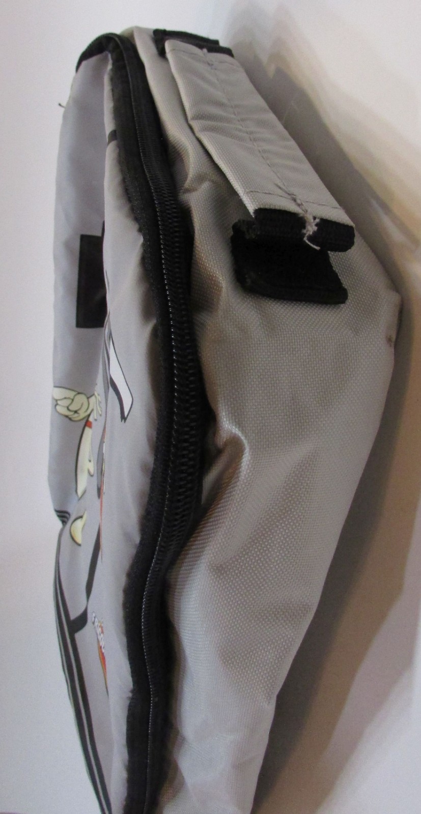 Frigo Cheese Heads Cheeseheads Gray Insulated Nylon Zipper Lunch Bag w Handle