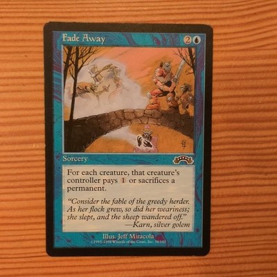 Wizards of the Coast Fade Away Magic The Gathering Hexerei Blau Englisch