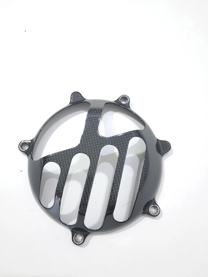 COPRI FRIZIONE COPRI CARTER CARBONIO DUCATI HYPERMOTARD  1000 / 1100 MONSTER S2R Foto 2 de 3