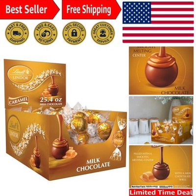 LINDOR Caramel Milk Chocolate Truffles, 25.4 oz., 60 Individually Wrapped Del...
