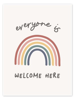 Poster Everyone Is Welcome Here - KsanaKalpa