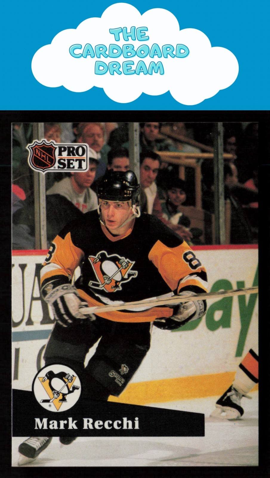 Mark Recchi 1991-92 Pro Set French #184 HOF Pittsburgh Penguins Hockey Card