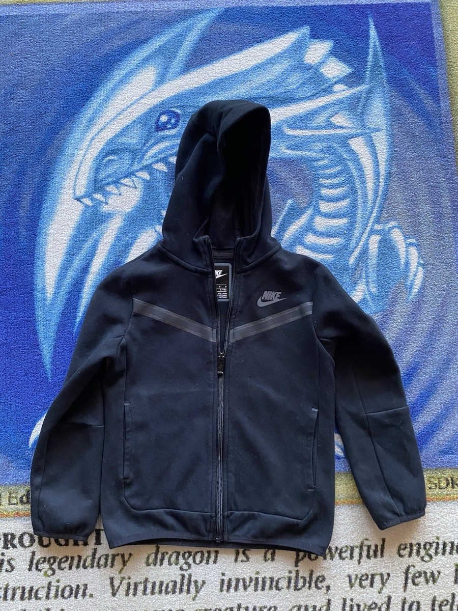 Nike Sportswear Tech Fleece Hoodie Black Big Kids Large 6-7 Years
