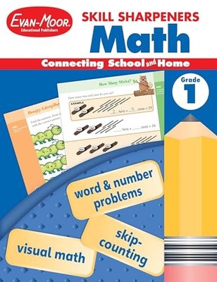 Skill Sharpeners: Math, Grade 1 by Evan-Moor Educational Publishers (2021, ...