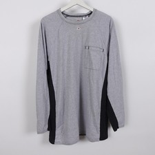 Bulwark Flame Resistant Shirt Men's XL Gray Pocket Workwear Mesh Sides FR