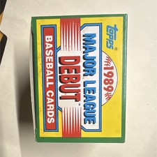 Topps 1989 Major League Debut Baseball Card Box 150 Cards MLB and 2 Checklists