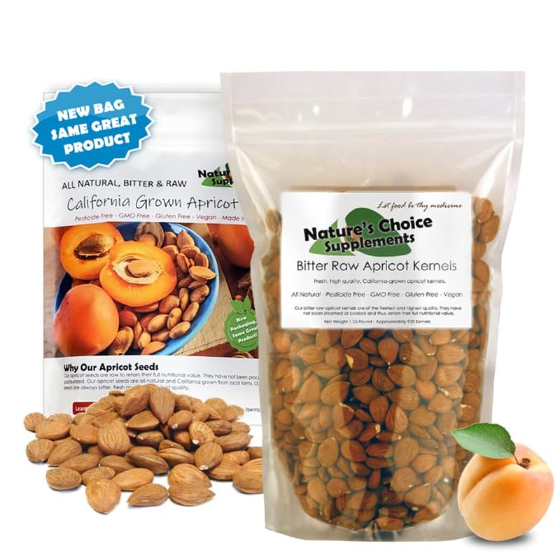 Apricot Seeds California Grown Bitter Raw 100% All Natural from Organic Farms 8