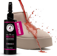 the Protector Water and Stain Fabric Guard Repellent Spray for Shoes